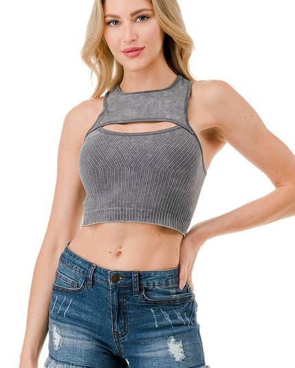 CT01MW MINERAL WASH CUTOUT CROP TOP