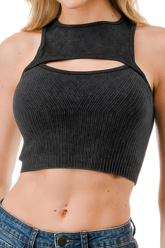 CT01MW MINERAL WASH CUTOUT CROP TOP
