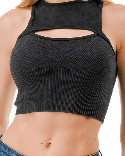 CT01MW MINERAL WASH CUTOUT CROP TOP