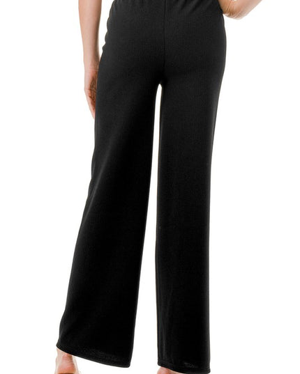 HJ01 TEXTURED STRAIGHT PANTS