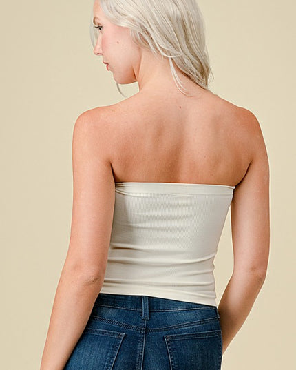 315LACE LACE TRIMMED TUBE TOP