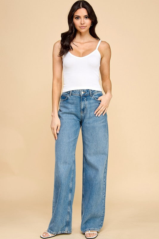 NT70C RIBBED STRAP CAMI