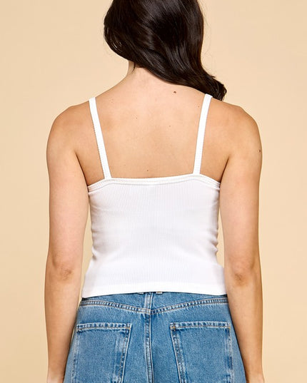NT70C RIBBED STRAP CAMI
