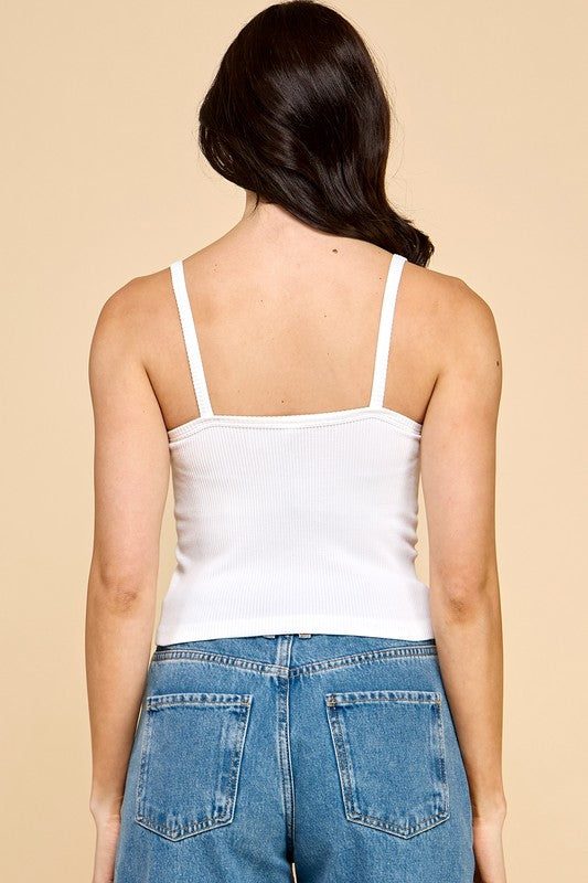 NT70C RIBBED STRAP CAMI