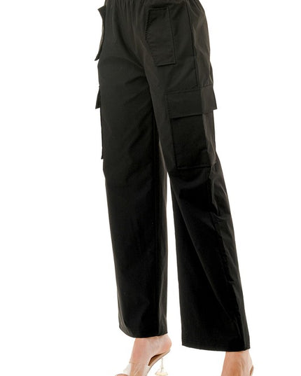 CJK104 QUICK DRY WIDE LEG CARGO PANTS