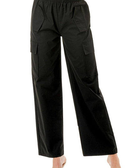 CJK104 QUICK DRY WIDE LEG CARGO PANTS