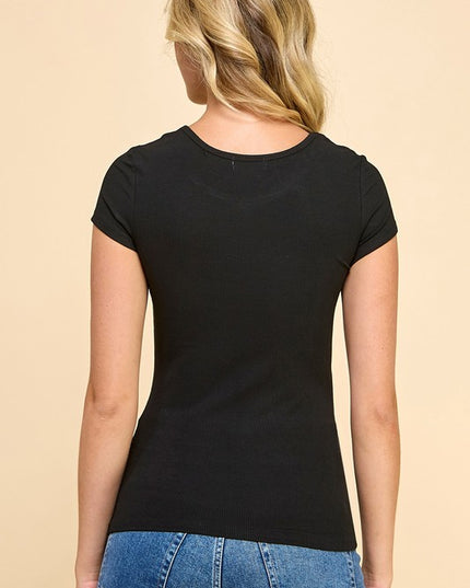 GJT752 LOVE RIBBED T-SHIRTS