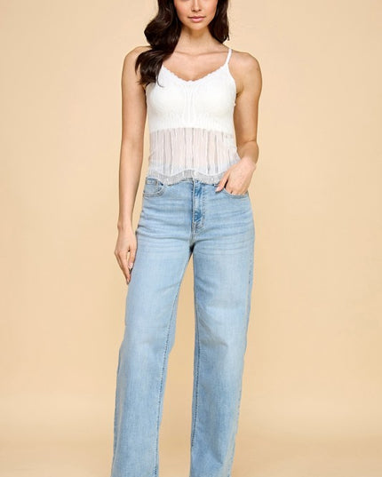 CAMI02 LACE CAMI TANK TOP