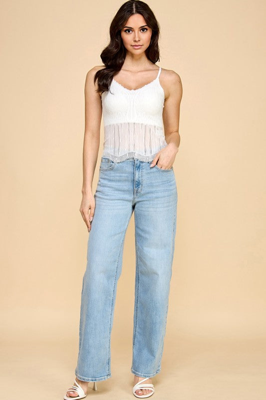 CAMI02 LACE CAMI TANK TOP