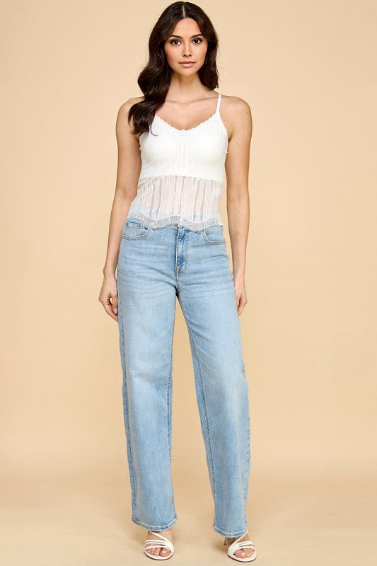 CAMI02 LACE CAMI TANK TOP