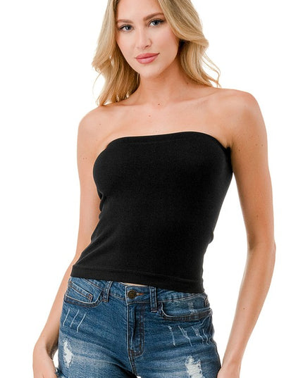 315LX PLUS SIZE RIBBED LONG TUBE TOP