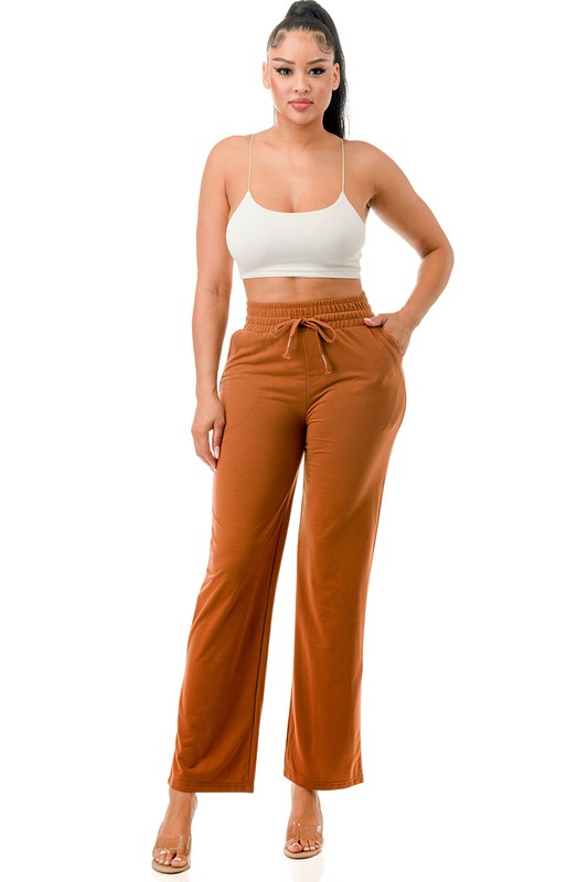 CJK402 FRENCH TERRY STRAIGHT PANTS