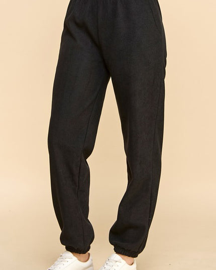 CF0503-JOGGER CORDUROY FUR JOGGERS