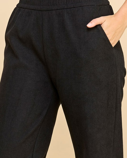 CF0503-JOGGER CORDUROY FUR JOGGERS