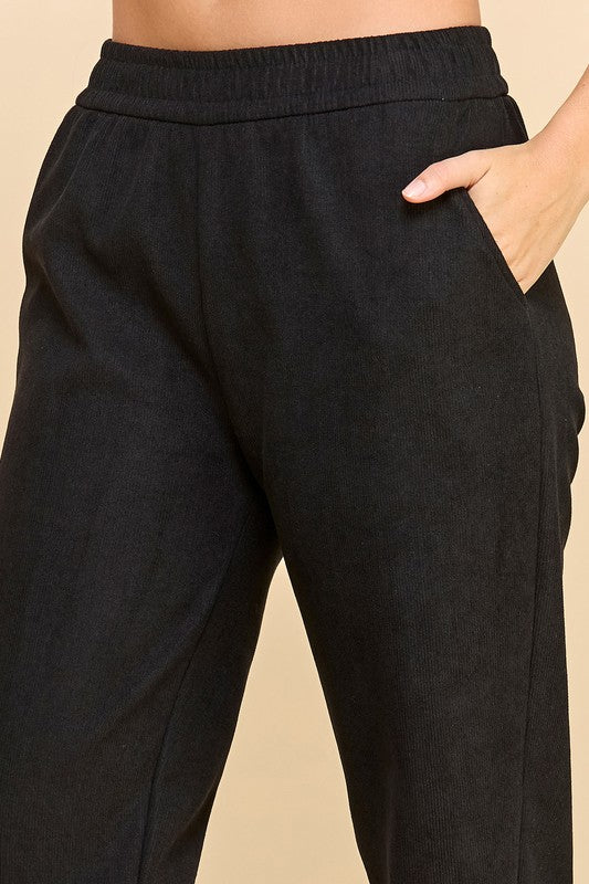 CF0503-JOGGER CORDUROY FUR JOGGERS