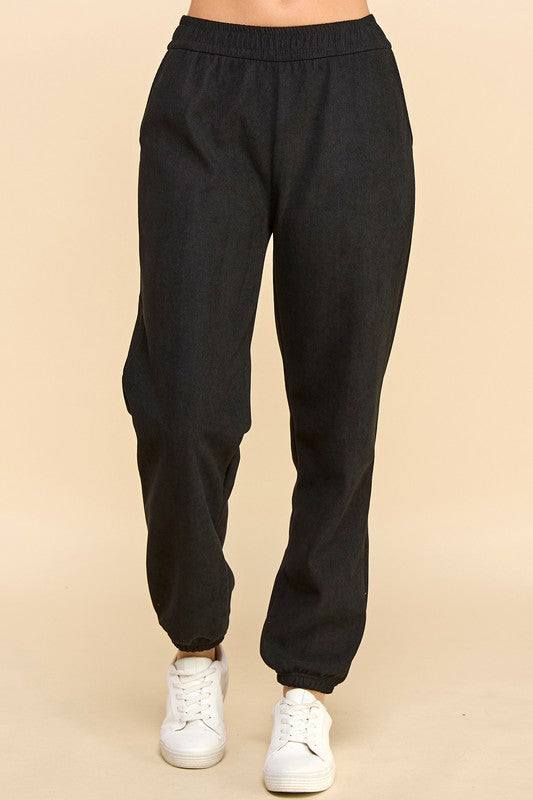 CF0503-JOGGER CORDUROY FUR JOGGERS