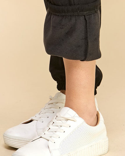 CF0503-JOGGER CORDUROY FUR JOGGERS