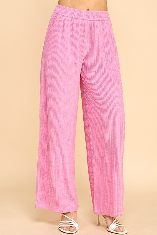 HK07X PLUS SIZE CRINKLE LOUNGEWEAR PANTS