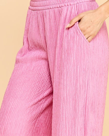 HK07X PLUS SIZE CRINKLE LOUNGEWEAR PANTS