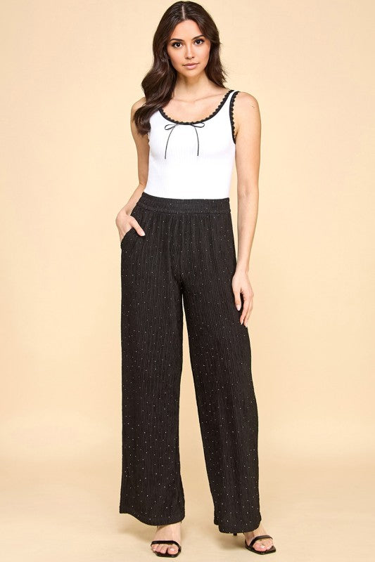 PT25C EDGE LACE TRIM TANK TOP