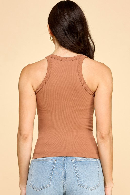 PT012 RIBBED RACERBACK TANK TOP