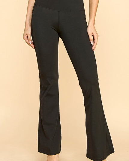 NBL12 ACTIVE YOGA FLARE PANTS WITH SIDE POCKETS
