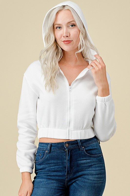 FZH265 FLEECE HOODIE JACKET