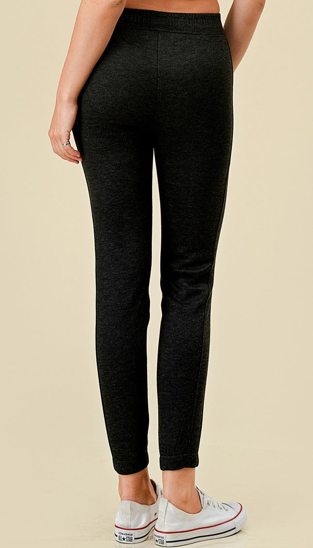 2TF528 HEATHER BLACK FLEECE JOGGER