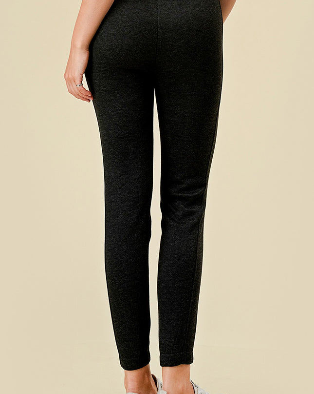 2TF528 HEATHER BLACK FLEECE JOGGER