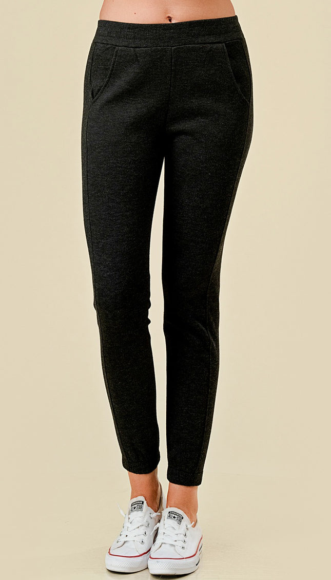 2TF528 HEATHER BLACK FLEECE JOGGER