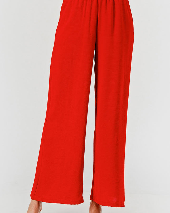 CC70W-CRINKLE CRINKLE EXTRA WIDE LEG PANTS
