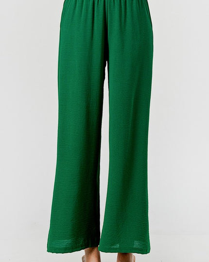 CC70W-CRINKLE CRINKLE EXTRA WIDE LEG PANTS