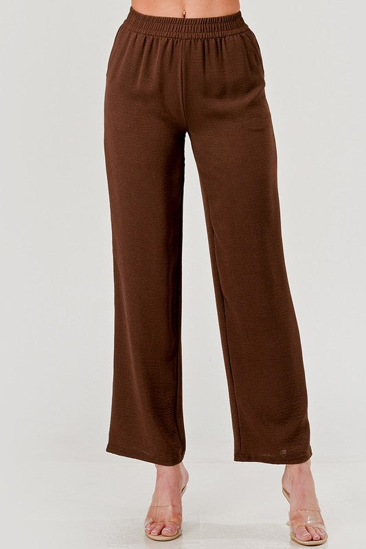 CCP01 CRINKLE CREPE PANTS