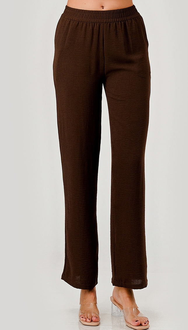 CCP01 CRINKLE CREPE PANTS
