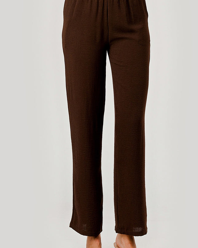 CCP01 CRINKLE CREPE PANTS