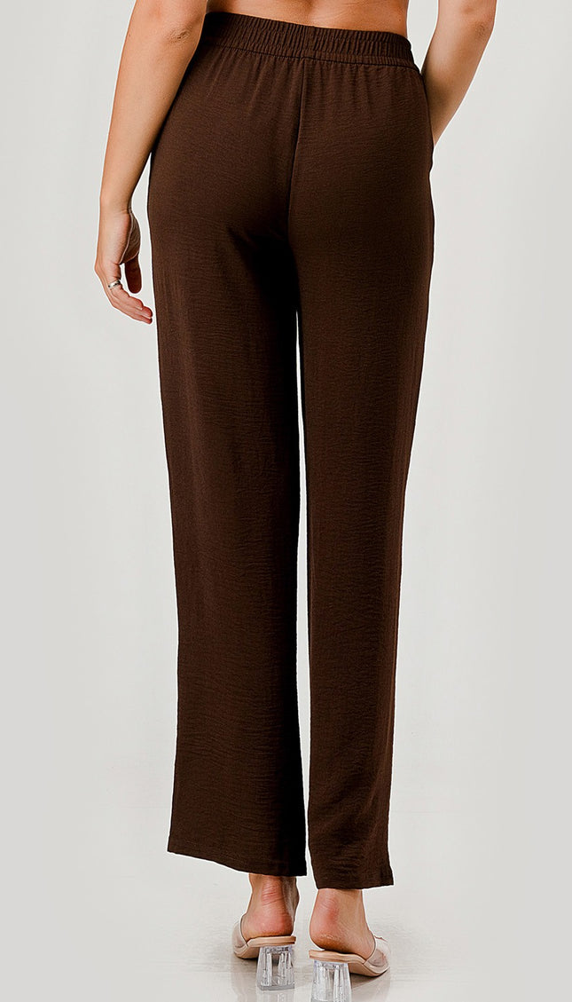 CCP01 CRINKLE CREPE PANTS