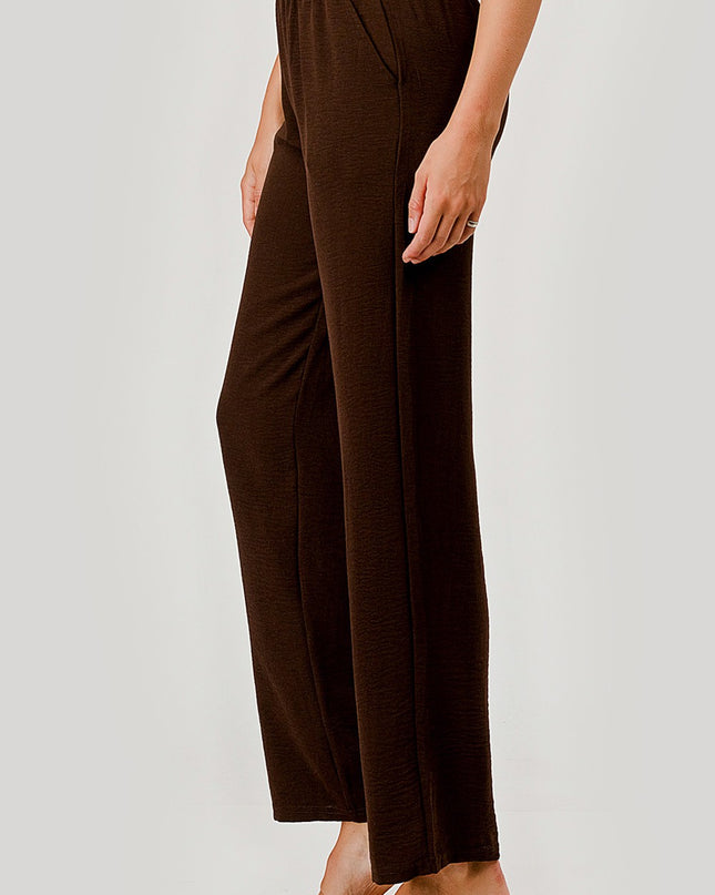 CCP01 CRINKLE CREPE PANTS
