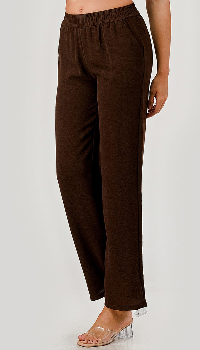 CCP01 CRINKLE CREPE PANTS