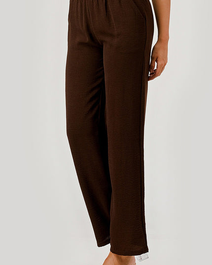 CCP01 CRINKLE CREPE PANTS