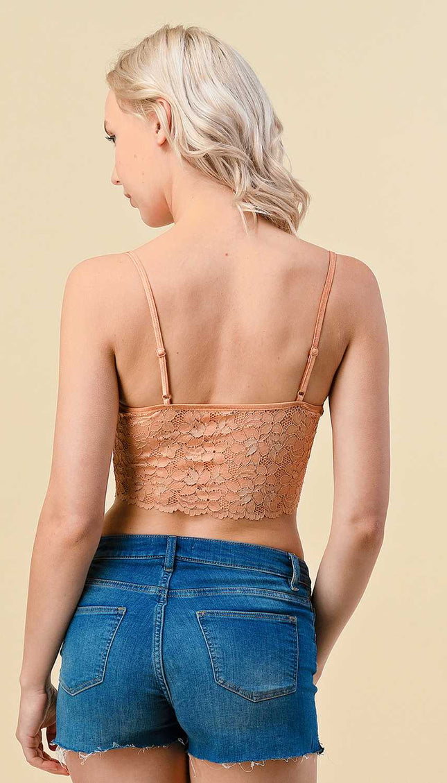 LB-35 Lace-Up Corset Bra Top