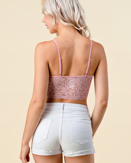 LB38C FLORAL LACE BRALETTE