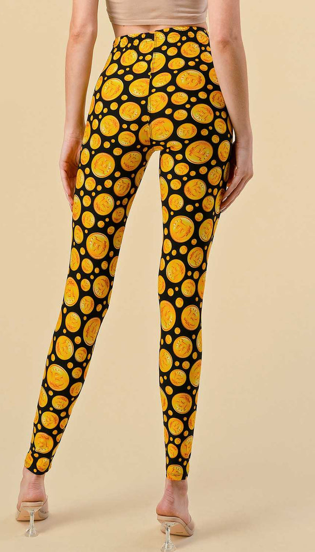 F763 BITCOIN PRINT LEGGINGS