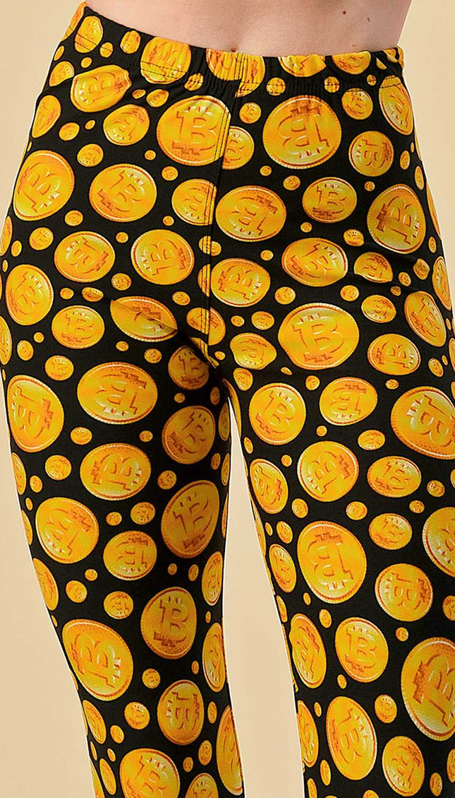 F763 BITCOIN PRINT LEGGINGS