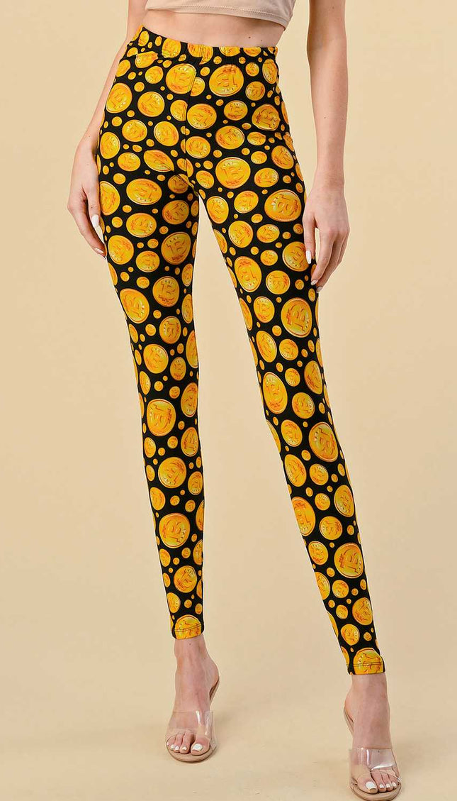 F763 BITCOIN PRINT LEGGINGS