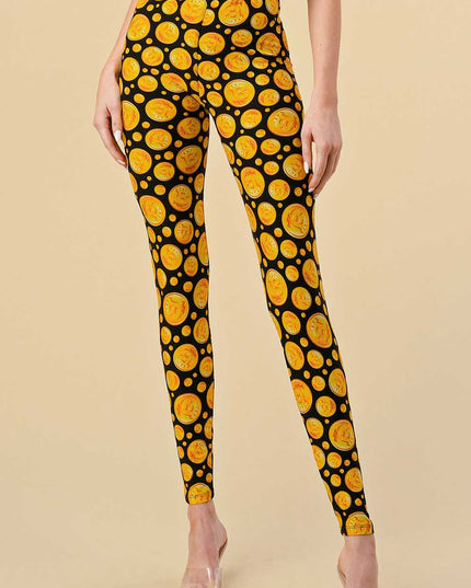 F763 BITCOIN PRINT LEGGINGS