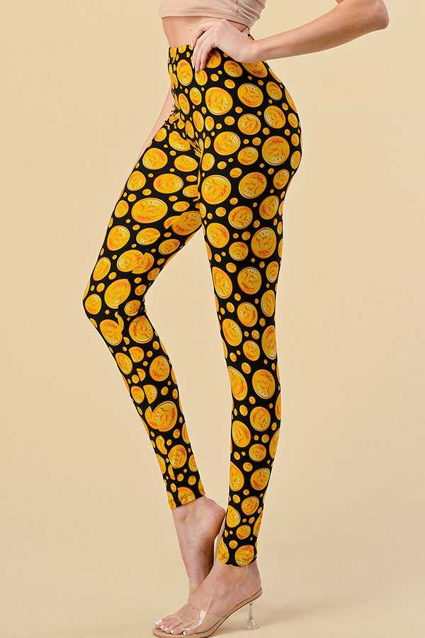 F763 BITCOIN PRINT LEGGINGS
