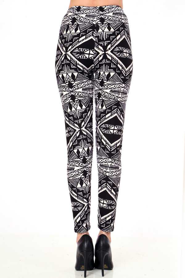 PLUS F478 PLUS ETHNIC PRINT LEGGINGS