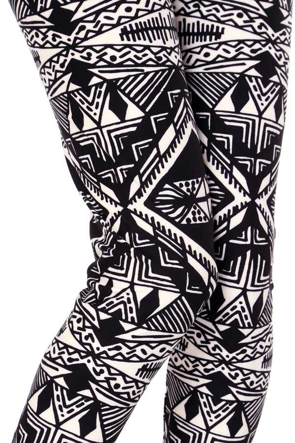 PLUS F478 PLUS ETHNIC PRINT LEGGINGS