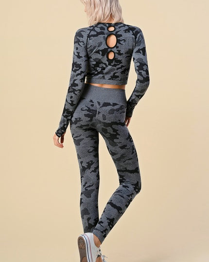 SP50LSSET CAMOUFLAGE CROP SET