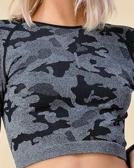 SP50LSSET CAMOUFLAGE CROP SET